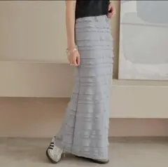 【新品タグ付き】Kastane カスタネ　カットフリルIラインスカート