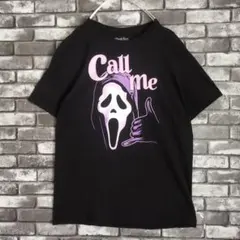 映画 スクリーム ゴーストフェイス サイコ ホラー ムービーtシャツ 殺人鬼 黒
