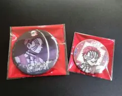 鬼滅の刃　リアルタイムカフェ　レンチキュラー　缶バッジ　猗窩座　炭治郎