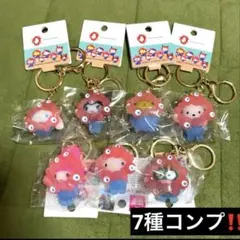 コンプリート】サンリオ ミャクミャクなりきりマスコット クリア 7点