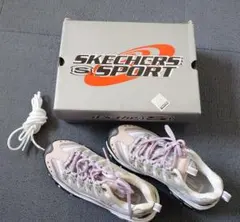スケッチャーズ　スポーツスニーカー★ピンク グレー★廃盤品★24センチ