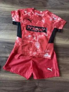 Puma 120センチ タイダイ柄 Tシャツ ショートパンツ セット