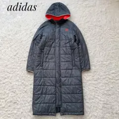 adidas アディダス ロングダウンコート CLIMAPROOF グレー M