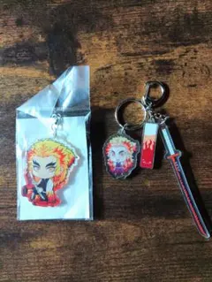 鬼滅の刃　煉獄杏寿郎 アクリルキーホルダーセット