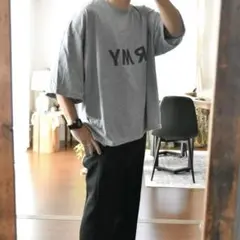【貴重】ARMY ビックサイズシャツ　グレー　軍もの　XXL