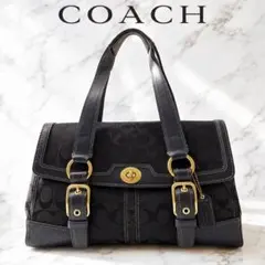 COACH コーチ レガシー シグネチャー ターンロック トートバッグ