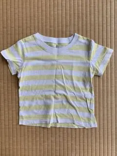 無印良品　Tシャツ　ボーダー　半袖　80cm