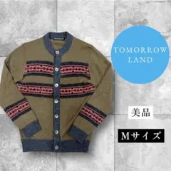 トゥモローランド　アルパカ混合 カーディガン　ニット　カーキ　美品　Mサイズ