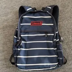 Coleman ストライプ リュック ネイビー
