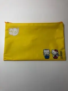 着物 ハローキティ 黄色 チャック付き ポーチ 非売品 ミニ レア 布 小物
