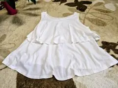 MOUSSY ホワイト タンクトップ フレアシルエットのサムネイル