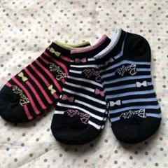 新品　バービーソックス　3足セット19〜24cm レディースソックス　女児靴下
