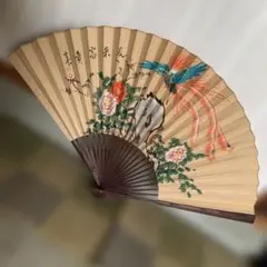 中国竹骨屏扇　飾り扇　大型 最終】中国竹骨大型屏扇・大扇・山水・神竹 - メルカリ