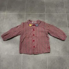 ミキハウス チェック柄シャツ 90サイズ
