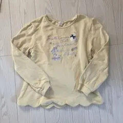 any FAM イエロー刺繍トレーナー 150スワン