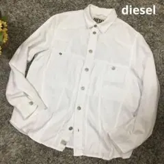 diesel ♫ オーバーサイズデニムジャケットM 綿麻