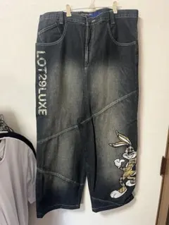 LOT29 バニー刺繍デニムパンツ