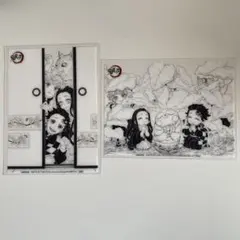 鬼滅の刃 pvc透明マット 竈門炭治郎、竈門禰豆子、我妻善逸、嘴平伊之助