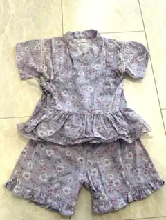 après les cours 甚平 花柄 110cm