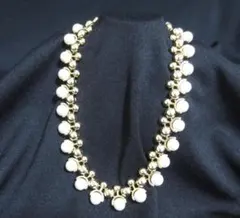 【未使用】パール調ネックレス チョーカー ジュエリー イミテーションパール