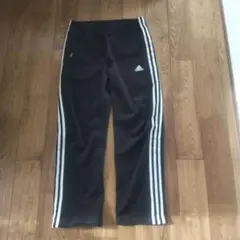 【CLIMLITE】adidas3本ライン ジョガーパンツ トラックパンツL黒