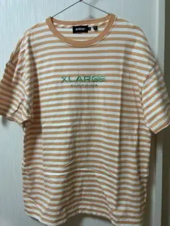 XLARGE オレンジ ボーダーTシャツ