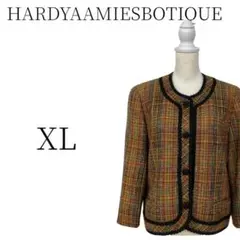 ★美品 HARDYAAMIESBOTIQUE ブラウン ジャケット XL(LL)のサムネイル
