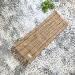 TINT-MINT チェック柄 マフラー ブラウン ロング 冬 防寒 定番 美品