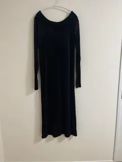 FREAK’S STORE 限定展開　ベロア バレエネック ロング ワンピース