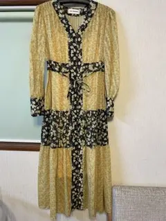 LILY BROWN フラワープリントマキシワンピース