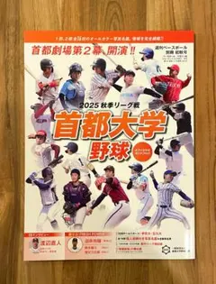 【新品未使用】2025 秋季　首都大学野球　ガイドブック