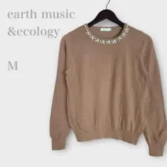 ★りんご様専用❤️アースミュージック＆エコロジー　ビジュー付きニット　長袖　ブラ