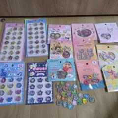 キャラクター おはじき風シール クリスタルシール ステッカー まとめ売り