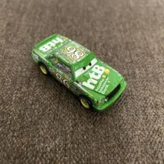 グリーンミニカー 86番 多くのステッカー付き