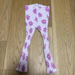 ZARA 花柄　フレアパンツ　92