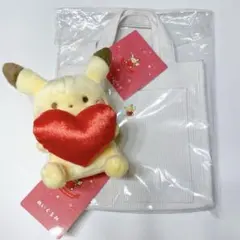 ポケモン 2025 バレンタイン ピカチュウ ポケセン ぬいぐるみ トートバッグ