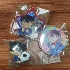 名探偵コナン 江戸川コナンキーホルダー バッジ ねむらせ隊 3点セット