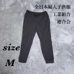 全日本婦人子供服工業組合連合会 (M) ボトムス ストライプ ウエストゴムのサムネイル