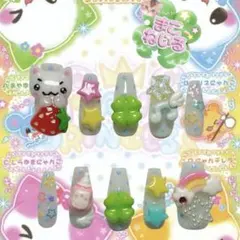 ネイルチップ 平成女児 ウィッシュコア 音符 羽 ドット ねこ いちご 星