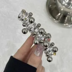 ヘアゴム　ヘアアクセサリー　ヘアアレンジ　リ　パール　簡単　韓国　ネジネジ