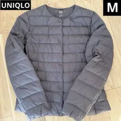 UNIQLO ウルトラライト ダウンジャケット　インナーダウン　M 水玉　ドット