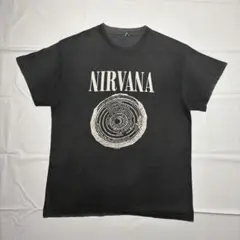 NIRVANA Tシャツ ブラック 渦巻き L - メルカリ