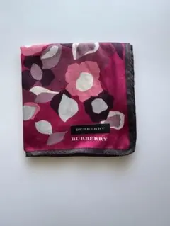 BURBERRY バーバリー ハンカチ レディース 花柄 ピンク 未使用