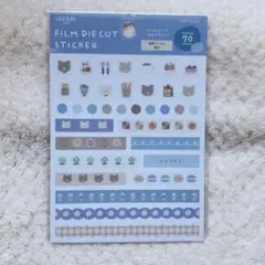 ￼ゆるイラスト クマ フィルム シール ステッカー デコ コラージュ シール帳