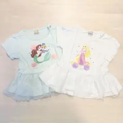 petit main アリエルとラプンツェル Tシャツ 2枚セット90
