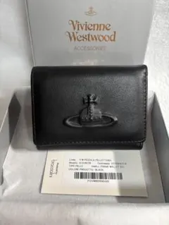 VivienneWestwood がま口　財布　BLACK 三つ折り財布