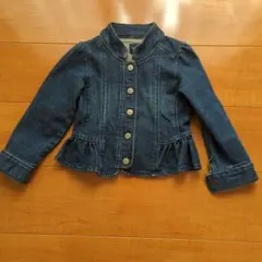 GAP ベビーギャップ　Gジャン デニムジャケット　ペプラム　100cm