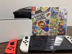 Nintendo Switch ホワイト + ゲームソフト3本セット