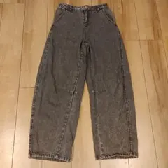 しまむら バレルレッグ デニム ジーンズ L