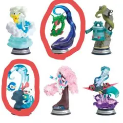 ポケモン クリアフィギュア 6種コンプリート ミュウ ドラパルト
